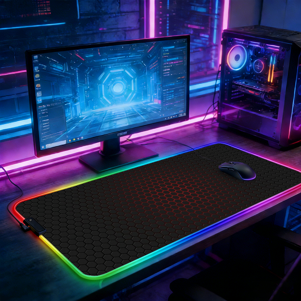 Esports Gaming Stocks - LED Lighting RGB Mouse Pad E-sports