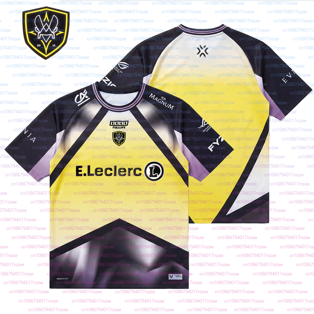 Esports Gaming Sleeve - Gradient Design 2026 Team Vitality Men