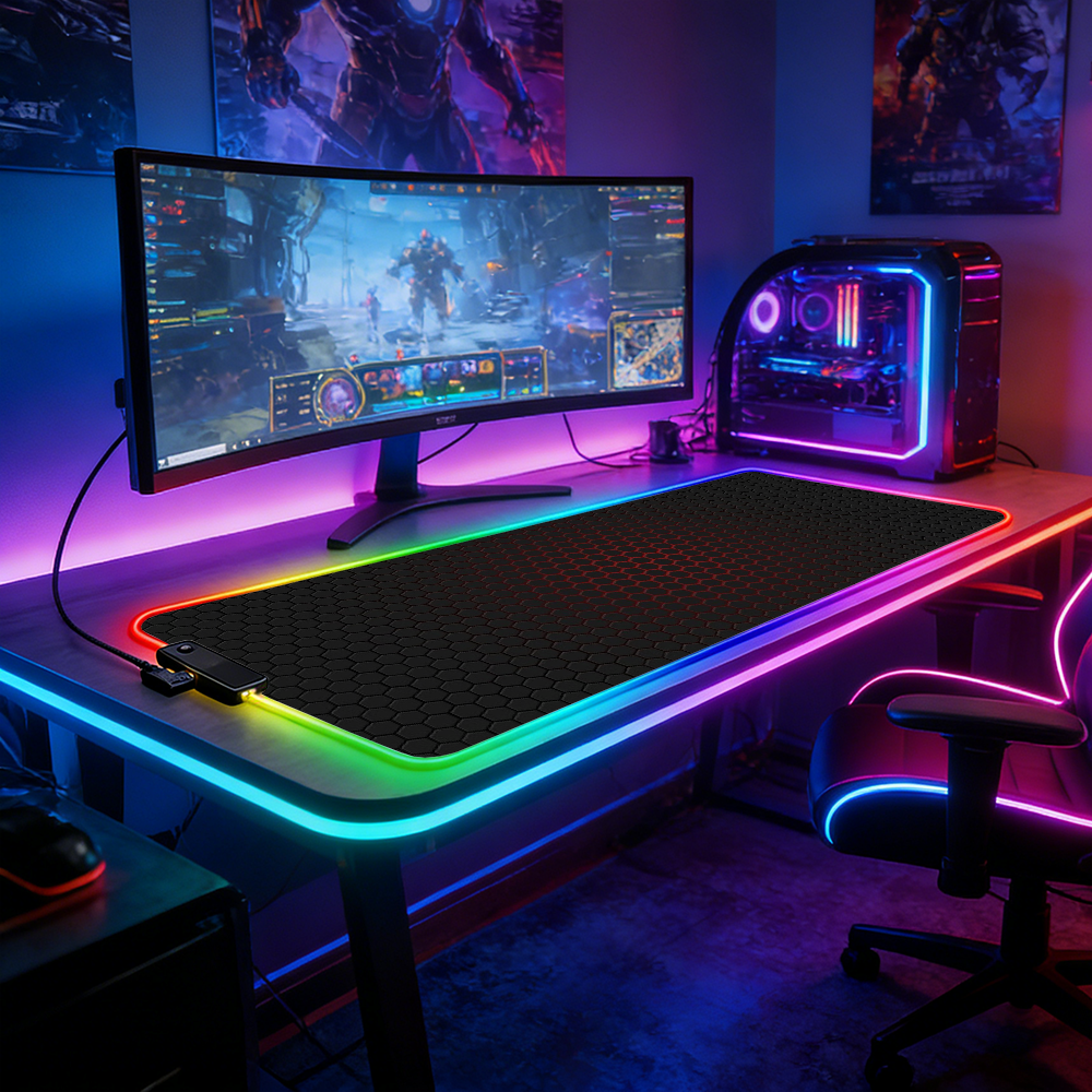 LED Lighting RGB Mouse Pad E-s - Esports Gaming Stocks 리뷰 및 가격