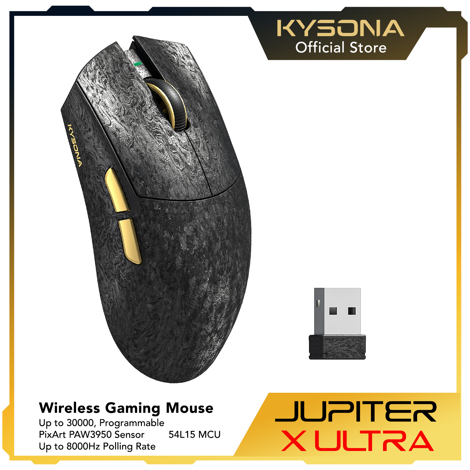 KYSONA Jupiter X Ultra Tri-Mod - Esports Gaming Mouse Weight Adjustable 리뷰 및 가격