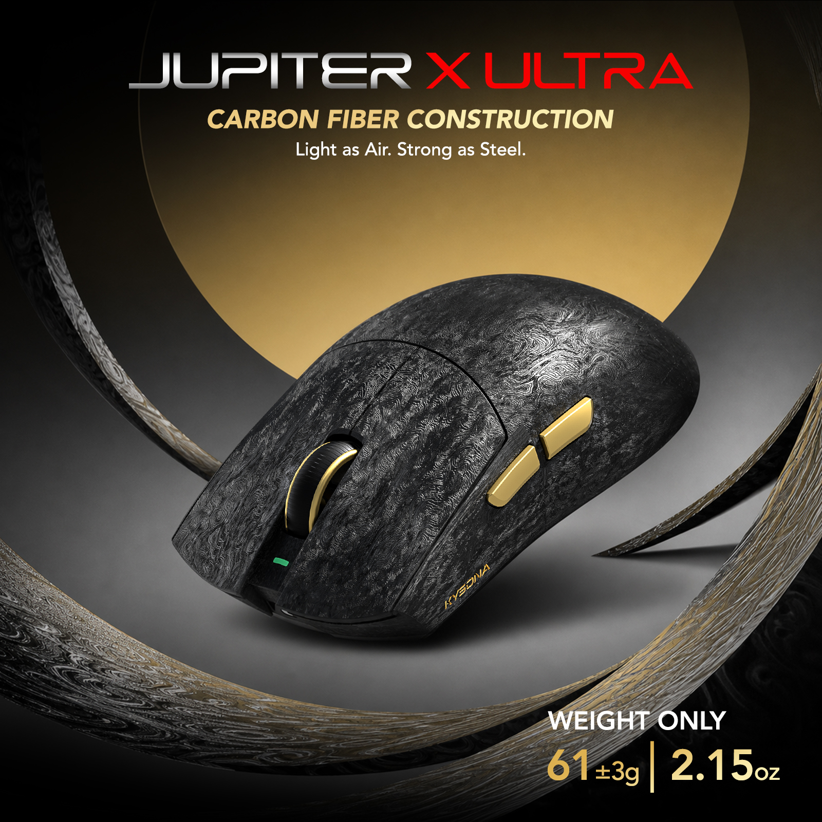 KYSONA Jupiter X Ultra Tri-Mod - Esports Gaming Mouse Weight Adjustable 리뷰 및 가격