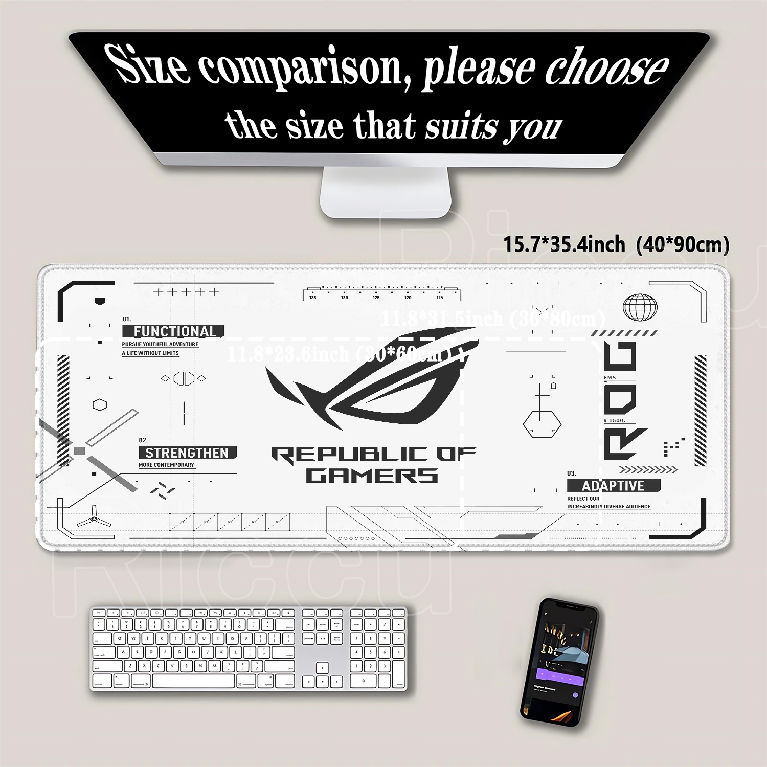 R-ROG Large Gaming Mouse Pad A - Esports Gaming Stocks 리뷰 및 가격
