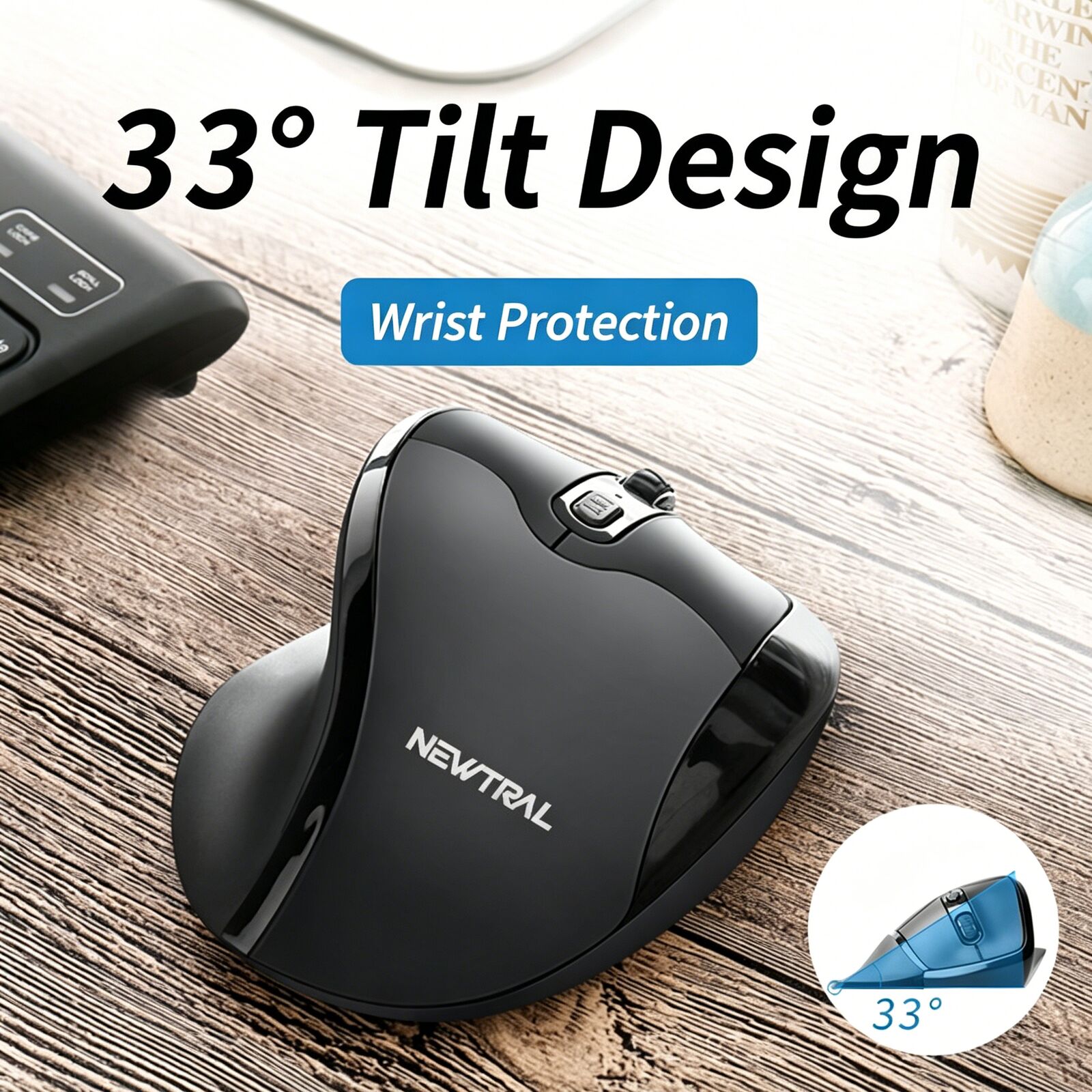 2.4GHz Wireless Vertical Ergon - Esports Gaming Mouse Weight Adjustable 리뷰 및 가격