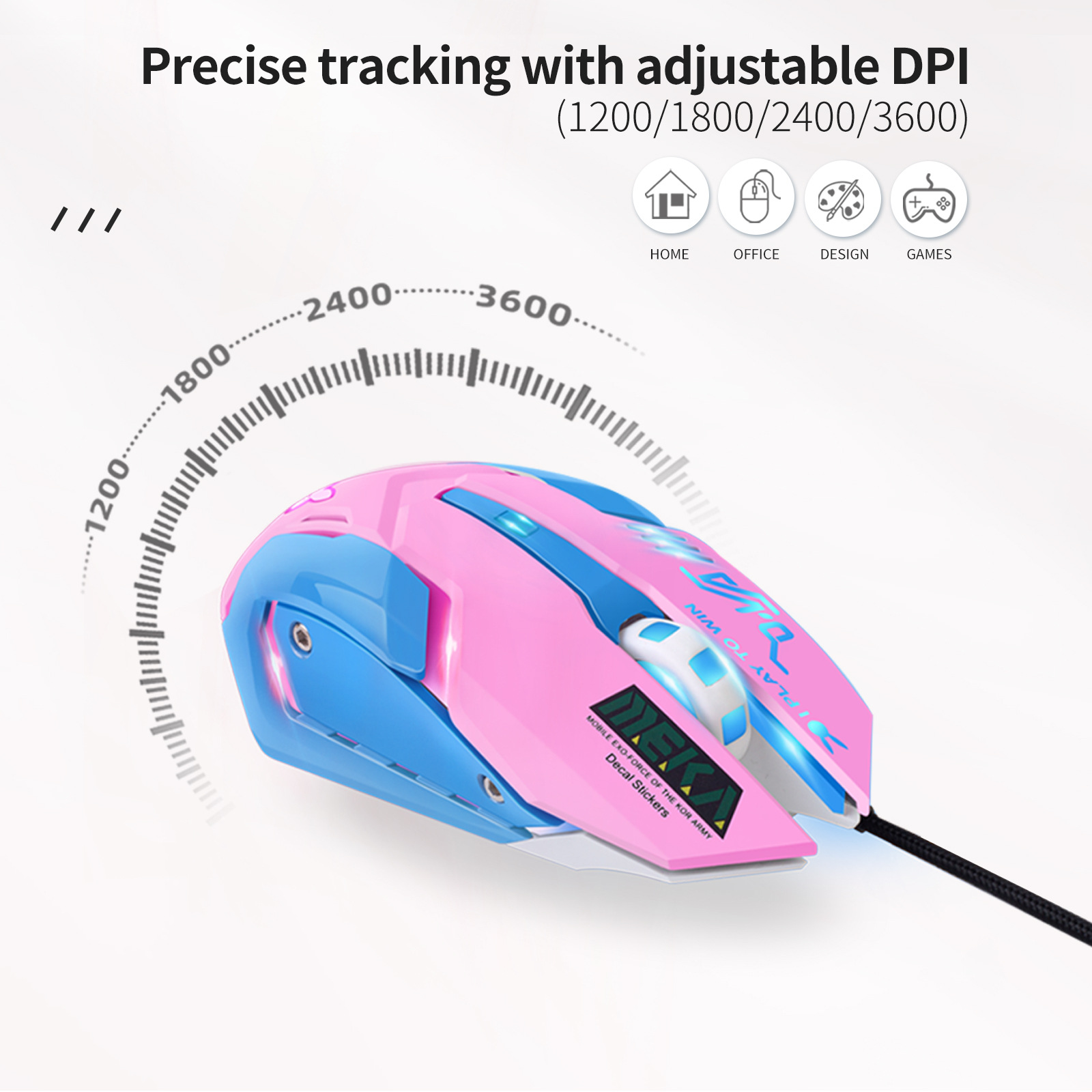 Colorful Glowing Silent Gaming - Esports Gaming Mouse Weight Adjustable 리뷰 및 가격