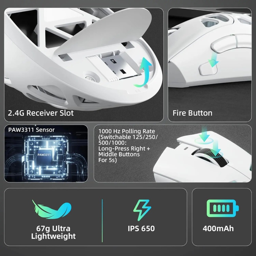 AULA SC620 New Gaming Mouse Wi - Esports Gaming Mouse Weight Adjustable 리뷰 및 가격
